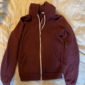 American Apparel burgundy hoodie